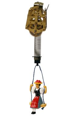 New Novelty German Mini Cuckoo Movement Clock Kit with Girl 