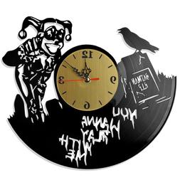 NEW  Vinyl Record Wall Clock "Harley Quinn #3", modern decor