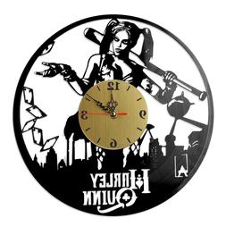NEW  Vinyl Record Wall Clock "Harley Quinn #5", modern decor