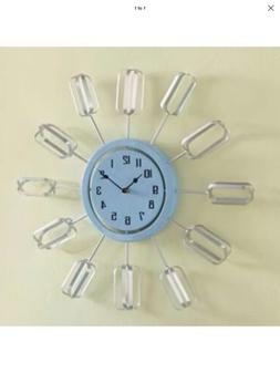 NEW WHISK BEATER CLOCK Blue NIB UNIQUE Unusual