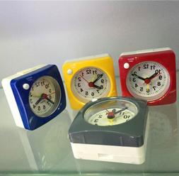Night Light Bedside Silent Sweep Small Snooze Alarm Clock Ta