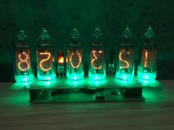 Nixie tube clock IN-14  Amber US power adapter included with