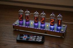 Nixie tube clock || with IN-14 tubes and CLEAR CASE || Remot