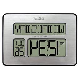 La Crosse Technology 513-1419BL Atomic Digital Wall Clock wi