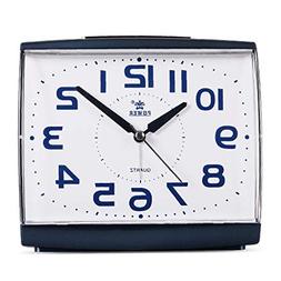 POWER Large Size Non Ticking Household Alarm Clock for Bedro