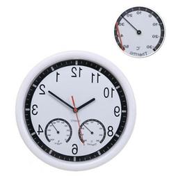 Non Ticking Silent Indoor/ Outdoor Wall Clock Waterproof The