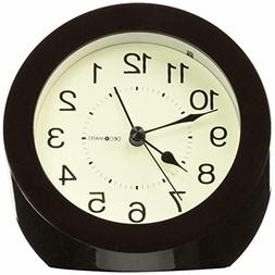 DecoMates Non-Ticking Silent Wall and Desk Alarm Clock, Smal