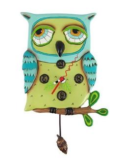 Old Blue Owl Clock Allen Studio Designs by Allen Studio Desi