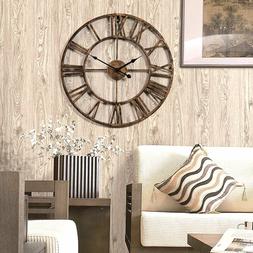 Open-box 20-inch Large Metal Indoor Vintage Wall Clock Home 