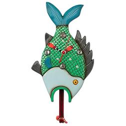 Allen Designs Open Wide Fish Pendulum Art Clock
