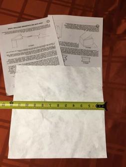 ORIGINAL Paper Cuckoo Bellows Material 12&rdquo; x 12&rdquo; With In