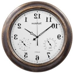 SkyNature Outdoor Clocks, 18 Inch Large Indoor Wall Clock Wa