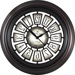 FirsTime 29 in. Round Majestic Hollow Wall Clock