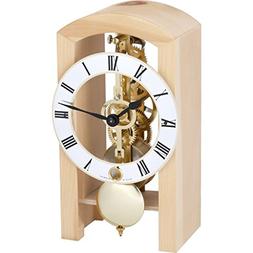 Qwirly Patterson 14-Day Mechanical Table Clock by Hermle 