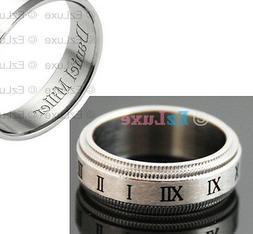 PERSONALIZED NAME MESSAGE Roman Number Numeral Band Ring atl