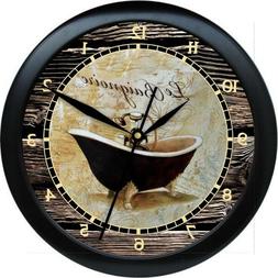 Personalized Tub Time 11 Bathroom Decor Wall Clock Gift
