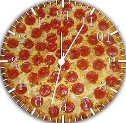 Pizza wall Clock 10" will be nice Gift and Room wall Decor E