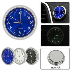 Pocket Small Mini Luminous Quartz Analog Watch Stick-On Cloc