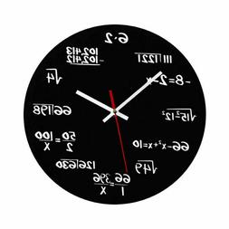 Pop Quiz Math Silent Quartz Wall Clock Enthusiasts Of Mathem