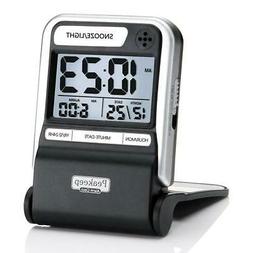 Portable Ultra Compact Battery Travel Alarm Clock Small Digi