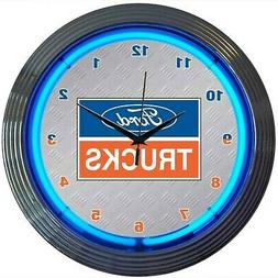 Neonetics Powered by Ford Neon Wall Clock, 15"