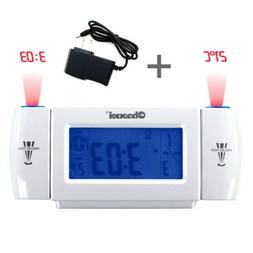 Projection Alarm Clock Bedrooms Cool Digital Snooze Time for