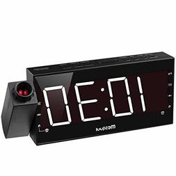 Projection Alarm Clock on Ceiling for Bedroom Projectable La