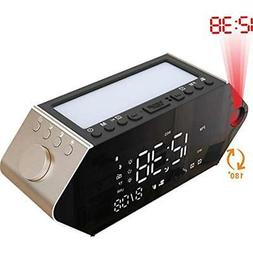Clock, Radio For Bedrooms, Sunrise Dual Alarms With Usb