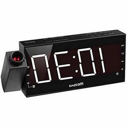 Alarm For Bedrooms - Am Fm Radio,180&deg Projector, 7&quot L