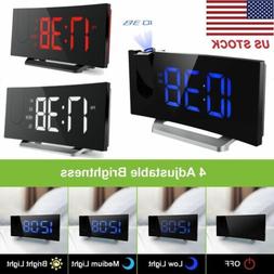 Mpow Projector Arc-shaped Projection Alarm Clock Digital Tim