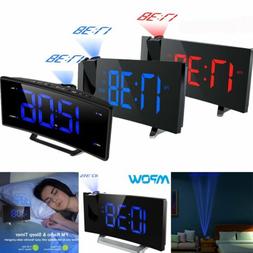 Projector Projection Digital Time Weather Snooze Alarm Clock