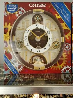 Seiko QXM565BRH Special Edition in Motion Clock with 24 Melo