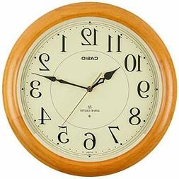 Radio with Casio night visible light analog wall clock plain