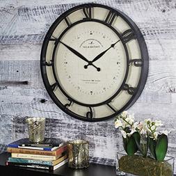 Raised Numeral Wall Clock with Whisper Technology - 18" Oil 