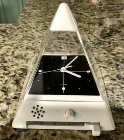 RARE!!!  Vintage Pyramid Clock Mid Century Atomic Space Age 
