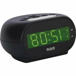 Rca RCD20 Black Streamlined Green LED Display Night Light Di