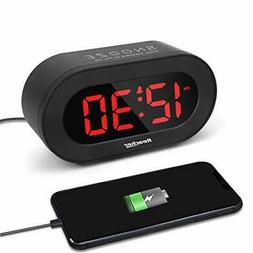 REACHER Small LED Digital Alarm Clock with Simple Operation 