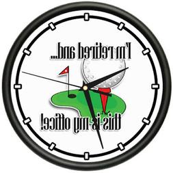 RETIRED 1 Wall Clock retiree retirement senior citizen work 