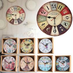 Quartz Clock Round Mute Home Living Room 12cm