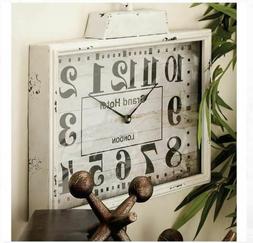 Retro Wall Metal Clock Antique Vintage For Home Decore 16"x2