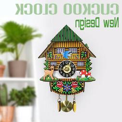 Handcraft Carving Swing Clocks Wall Decor For Kids