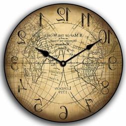 Robinson Cruso Whisper Quiet Wall Clock Perfect Round Home W