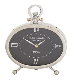 Robust Stainless Steel Oval Table Clock