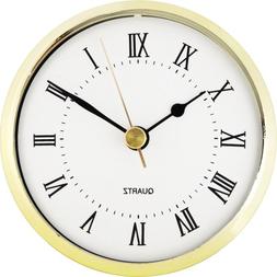 3-1/2" White Roman Clock Insert