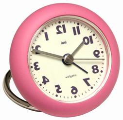 Bai Design Rondo Travel Alarm Clock in Pink