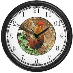 Rooster 128-JP5 Wall Clock by WatchBuddy Timepieces 