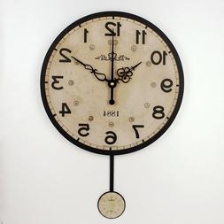 Large Modern Design Quartz Home Vintage Accessory Silent Wat