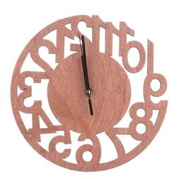 Round Wood Tree Wall Clock For Home Living Room Bedroom Offi