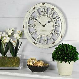 Rustic Antique Contour Wall Clock 10"