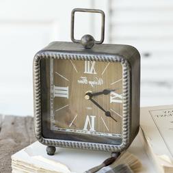 Rustic "VINTAGE TIME" CLOCK Country Farmhouse Vintage Distre